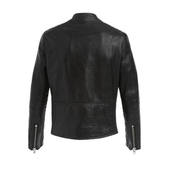 "The Dean" Cafe Racer Jacket in Black